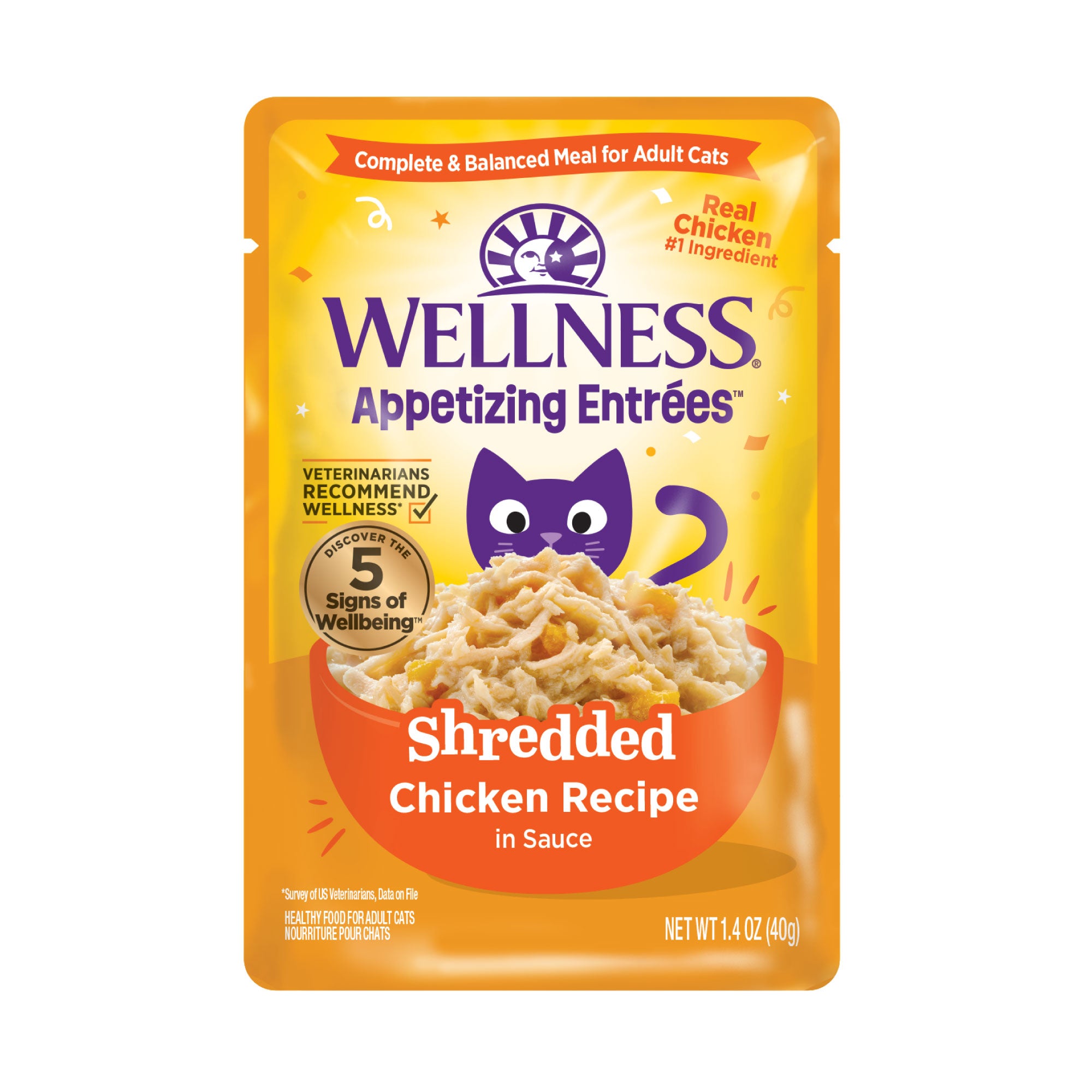 Appetizing Entrees Shredded Chicken Recipe Wet Cat Food (1.4 oz)
