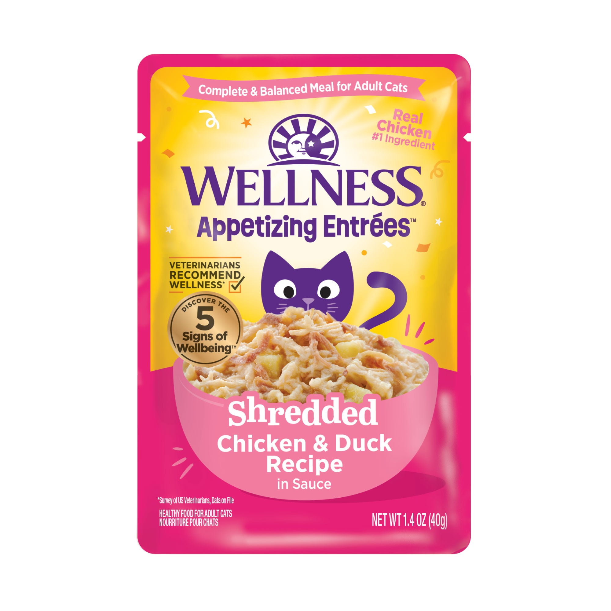 Appetizing Entrees Shredded Chicken & Duck Recipe Wet Cat Food (1.4 oz)