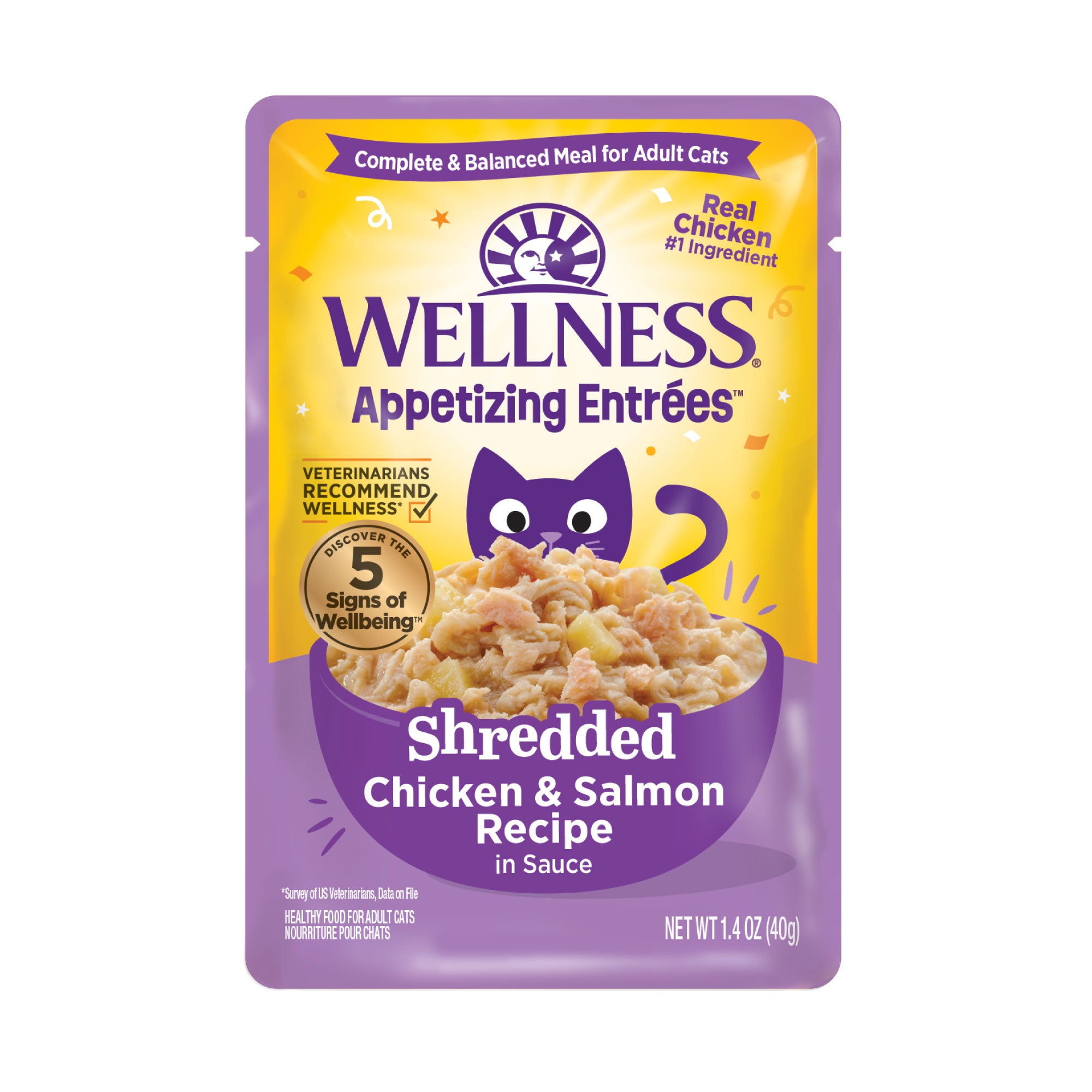 Appetizing Entrees Shredded Chicken & Salmon Recipe Wet Cat Food (1.4 oz)