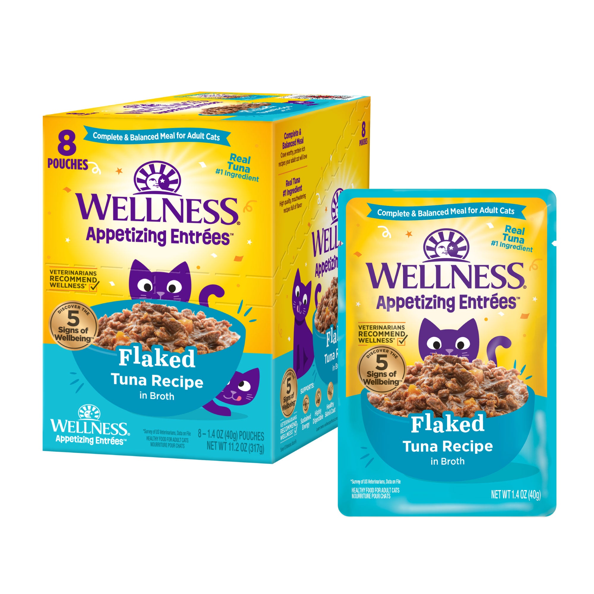Appetizing Entrees Flaked Tuna Recipe Wet Cat Food (1.4 oz)