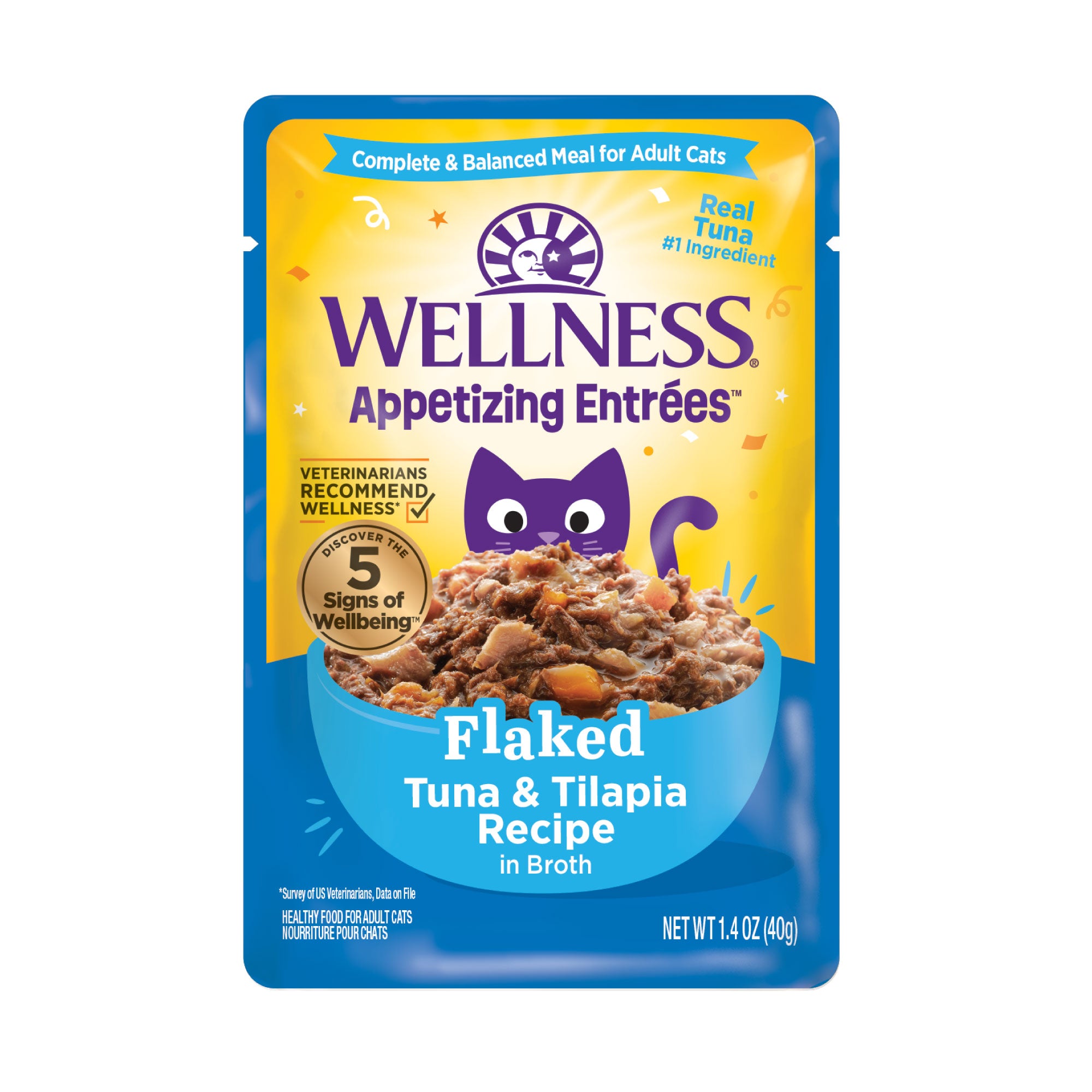 Appetizing Entrees Flaked Tuna & Tilapia Recipe Wet Cat Food (1.4 oz)