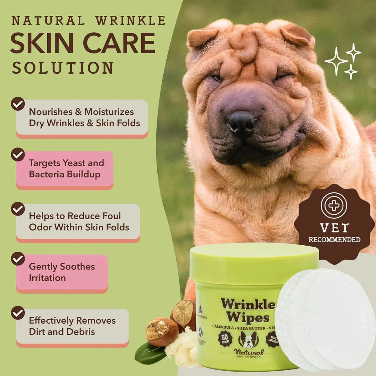 Wrinkle Wipes (50 Sheets)