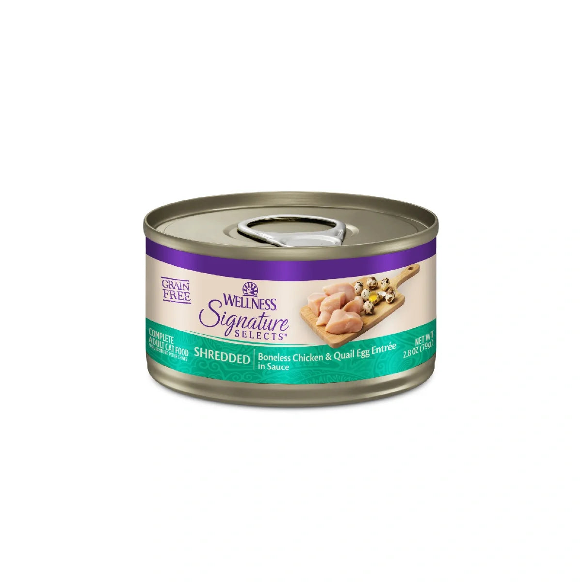 Wellness CORE Signature Selects Shredded Chicken & Quail Egg Wet Cat Food (2.8oz)