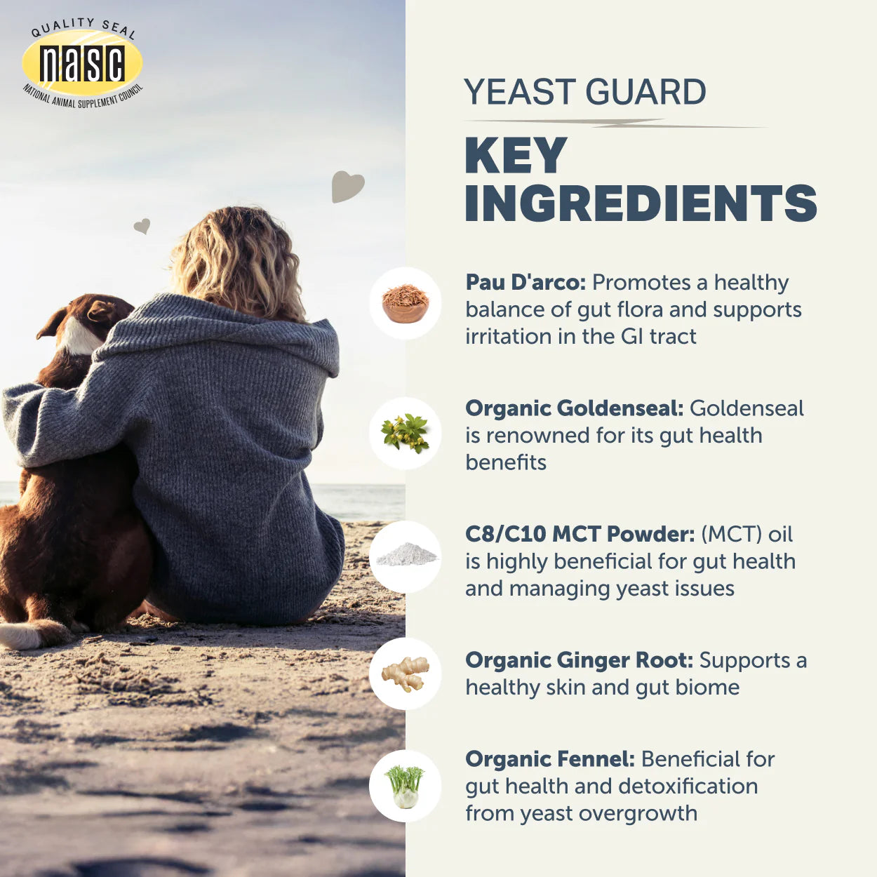Yeast Guard | Gut Detox Support Dog Supplement