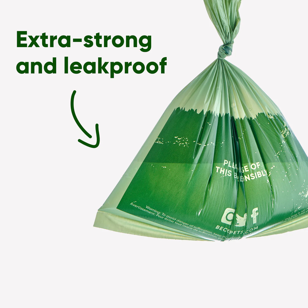 Beco Poop Bags – Leak-Proof, 100% Recycled Plastic (Mint Scented)