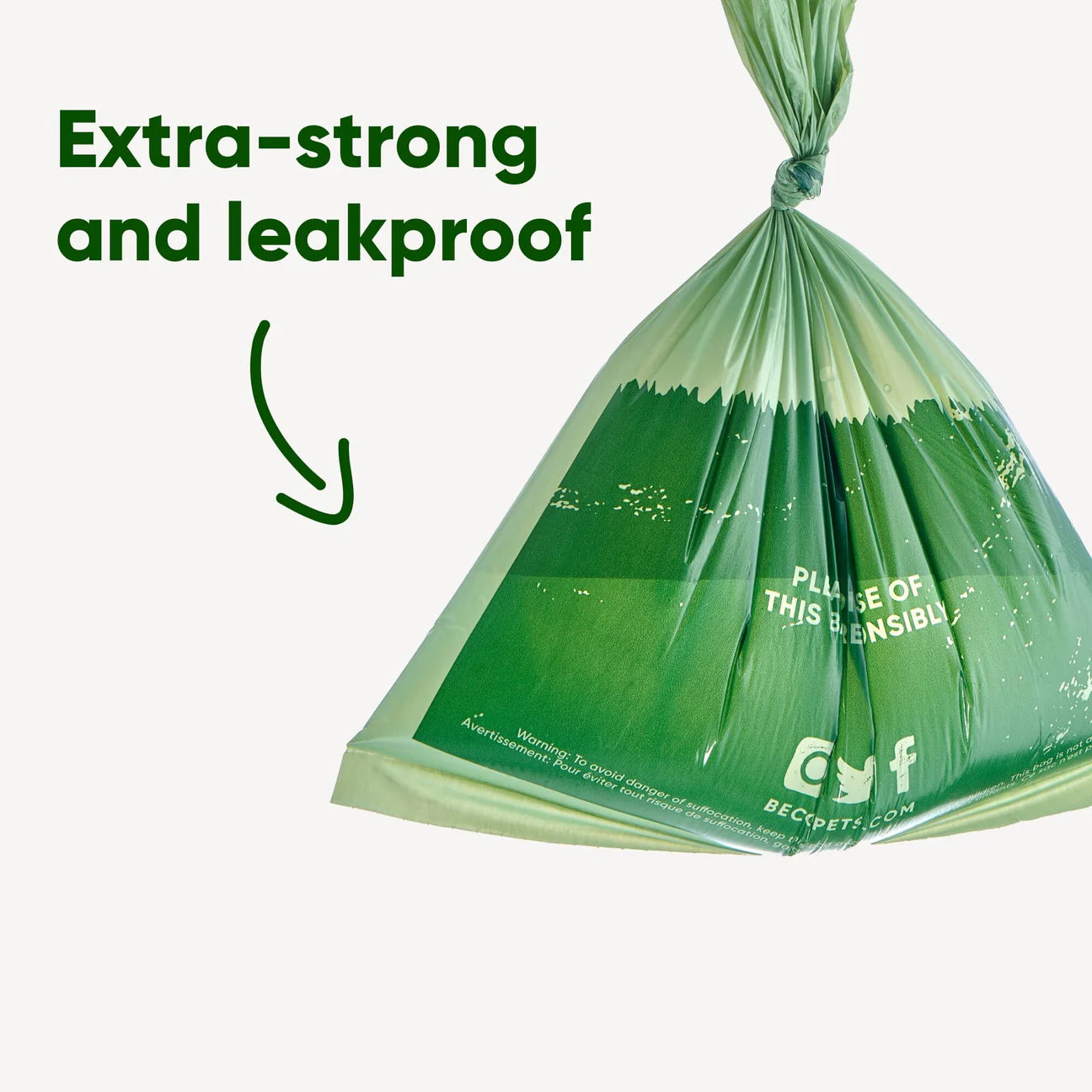 Beco Poop Bags – Leak-Proof, 100% Recycled Plastic (Unscented)