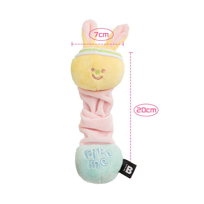 Bite Me Bear and Rabbit Stretchy Dog Toy - CreatureLand