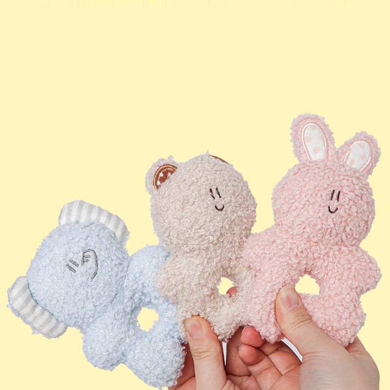 Bite Me BonBon Green Furry Friends Rattle Toy - CreatureLand