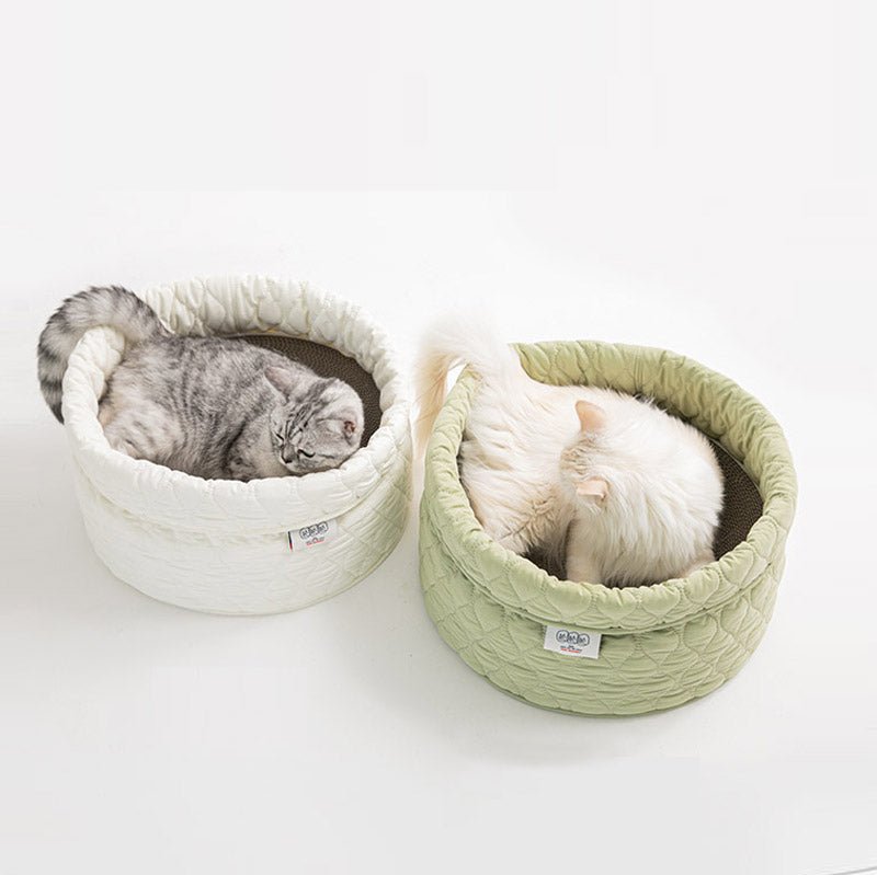 Bite Me Cozy Cat Hideaway Basket - CreatureLand