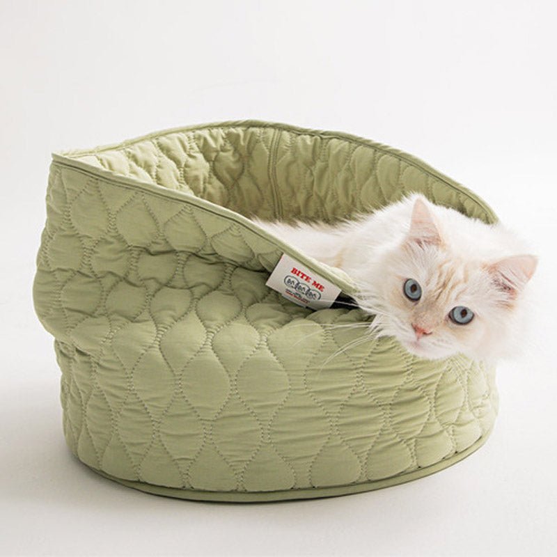 Bite Me Cozy Cat Hideaway Basket - CreatureLand