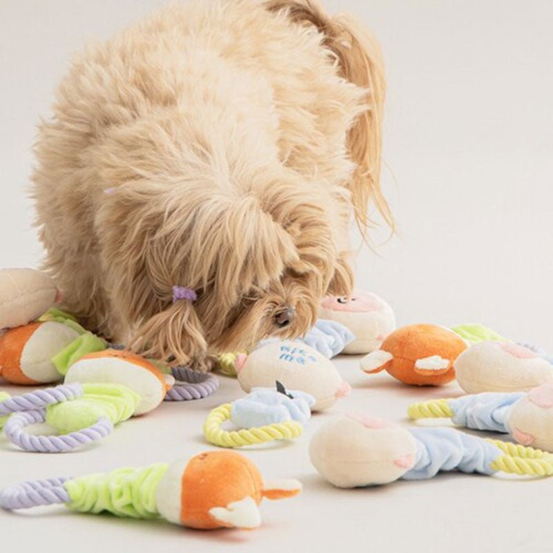 Bite Me Monkey & Fox Stretchy Dog Toy - CreatureLand