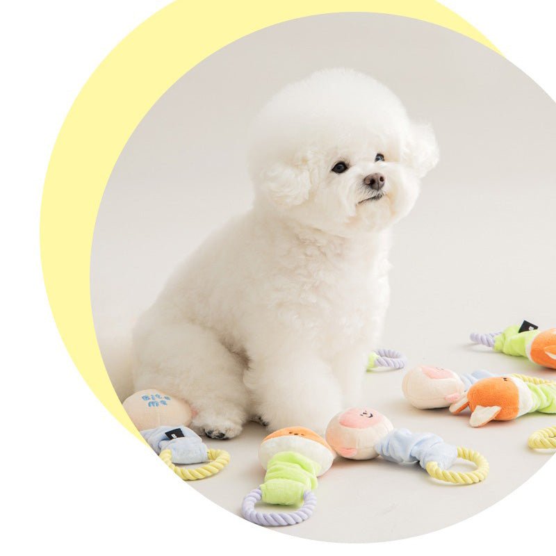 Bite Me Monkey & Fox Stretchy Dog Toy - CreatureLand