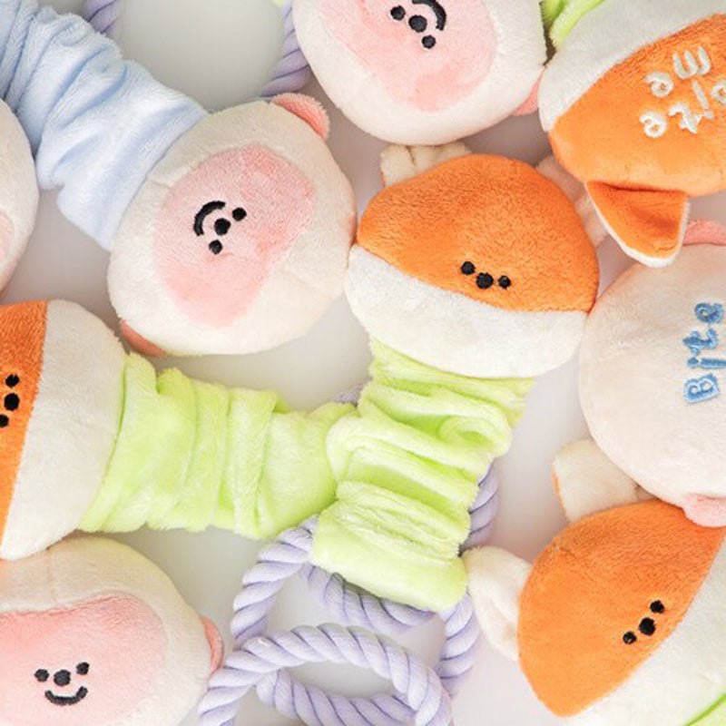 Bite Me Monkey & Fox Stretchy Dog Toy - CreatureLand