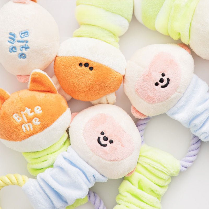 Bite Me Monkey & Fox Stretchy Dog Toy - CreatureLand