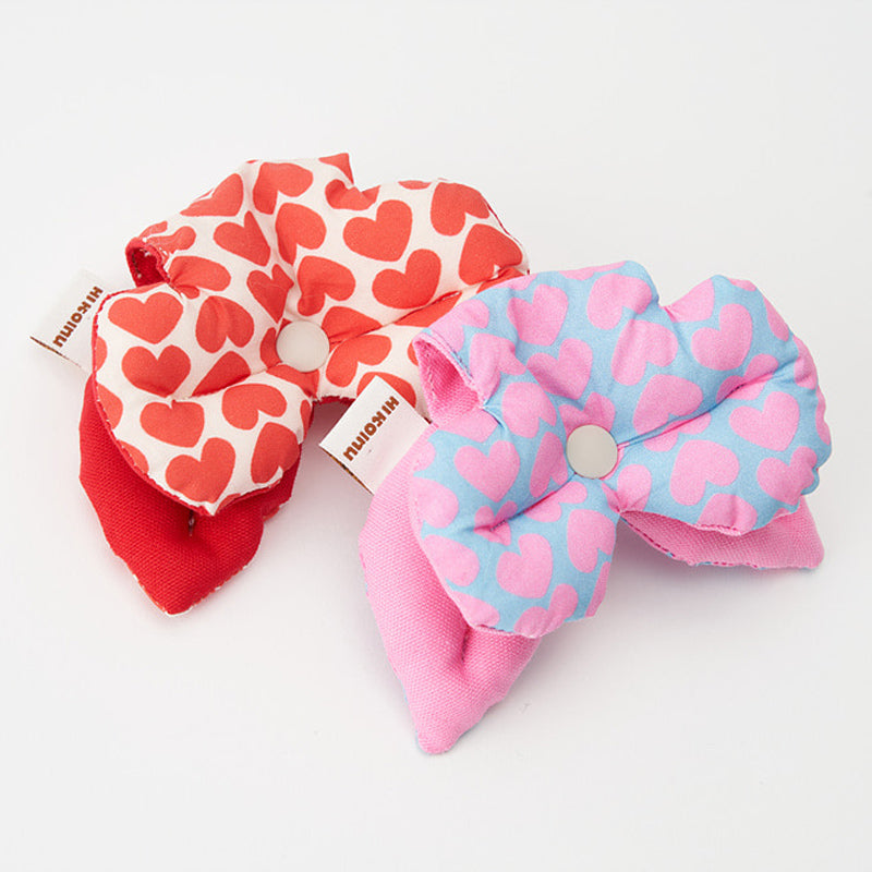 Heart Ribbon Pet Collar Clip