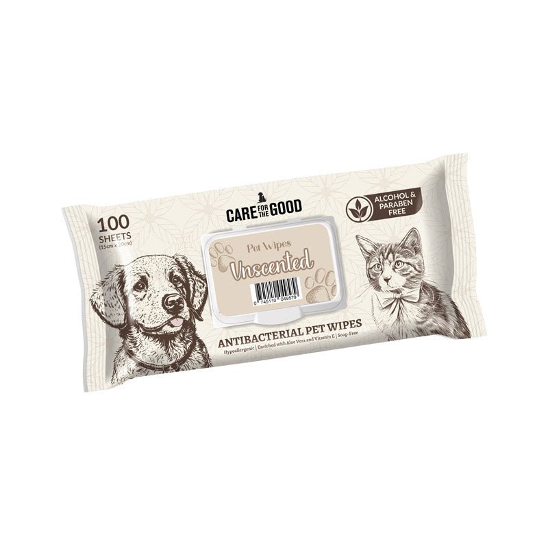 Care For The Good Antibacterial Pet Wipes | 100 Sheets (6 Scents) - CreatureLand