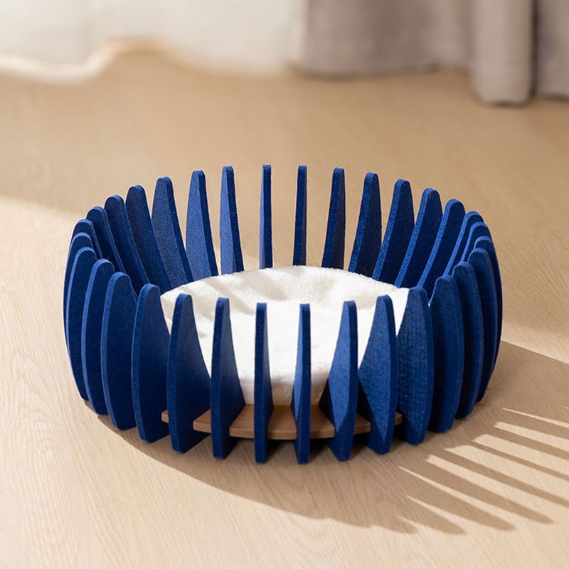 CreatureLand Blue Dream Retreat Stackable Cat Bed - CreatureLand