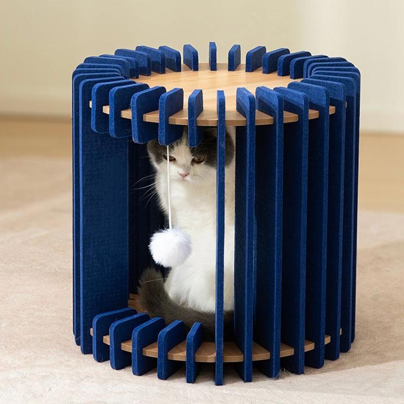 CreatureLand Blue Dream Retreat Stackable Cat Bed - CreatureLand