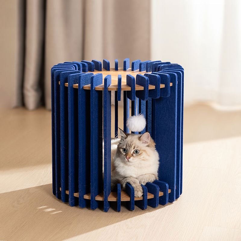 CreatureLand Blue Dream Retreat Stackable Cat Bed - CreatureLand