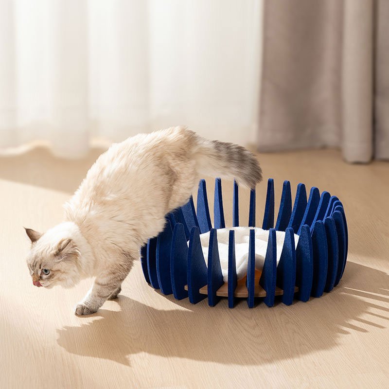 CreatureLand Blue Dream Retreat Stackable Cat Bed - CreatureLand