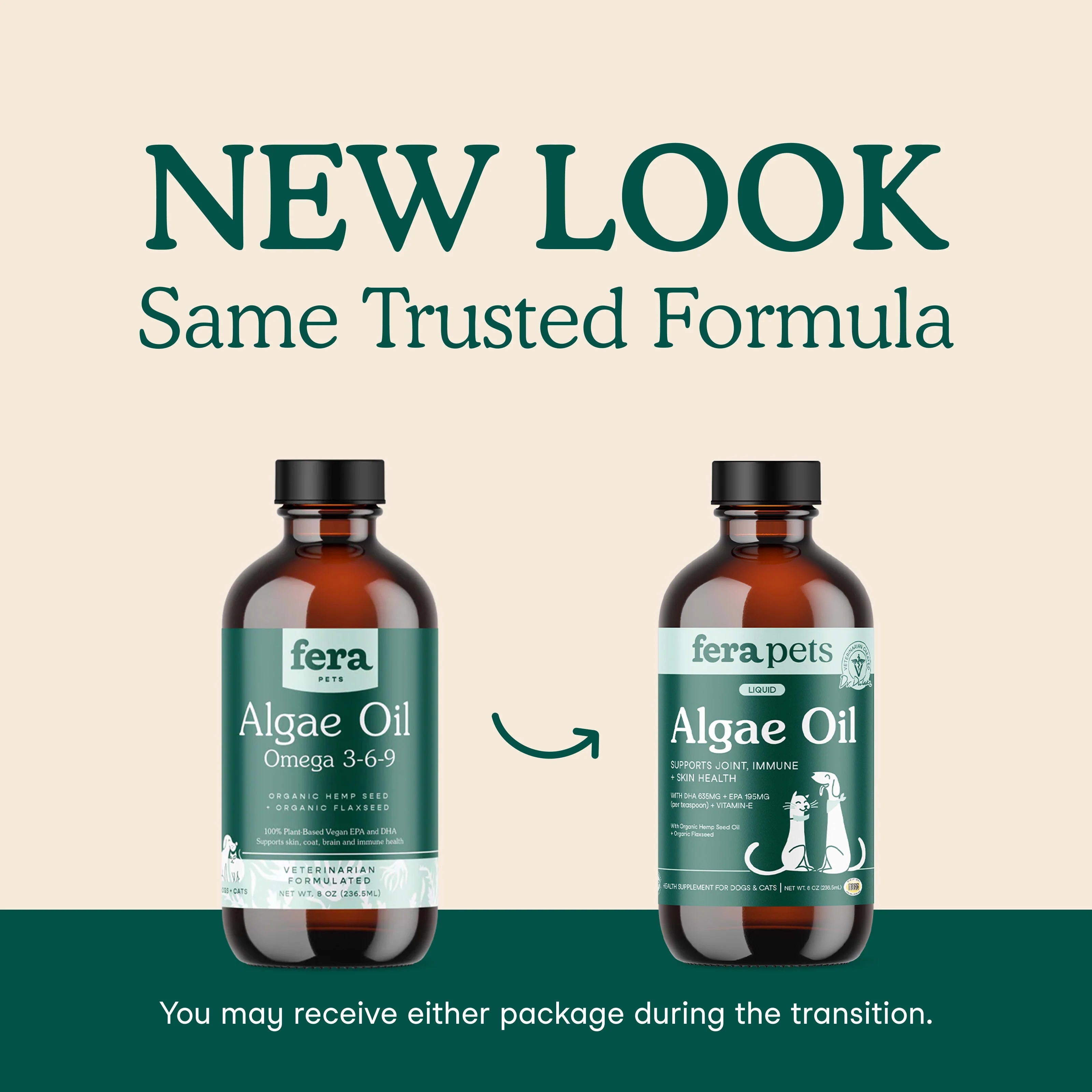 Vegan Omega-3, 6, 9s Algae Oil For Dogs and Cats