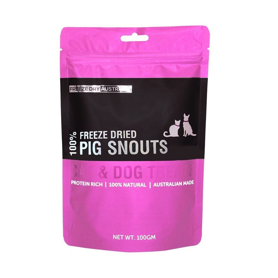 Freeze Dry Australia Freeze Dried Treats | Pig Snouts (100g) - CreatureLand