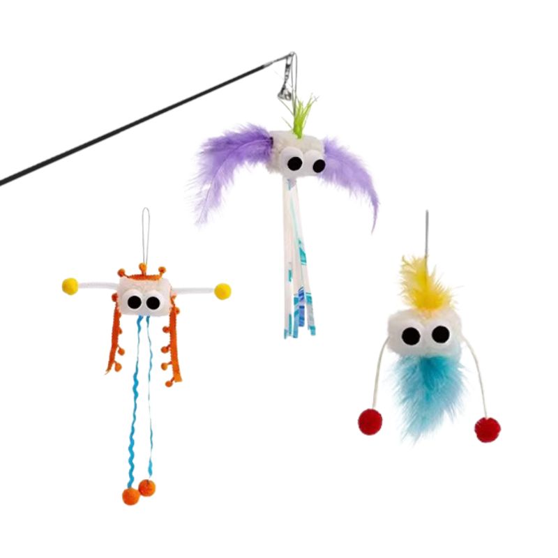 Fuzzy Flyer Cat Teaser (3 Designs)