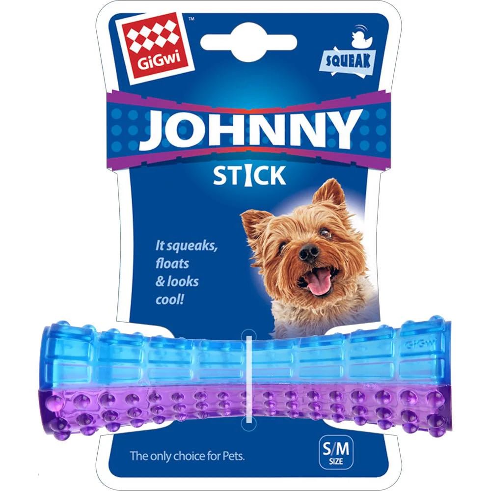 Gigwi Pet Johnny Stick TPR Dog Toy (2 Colours) - CreatureLand
