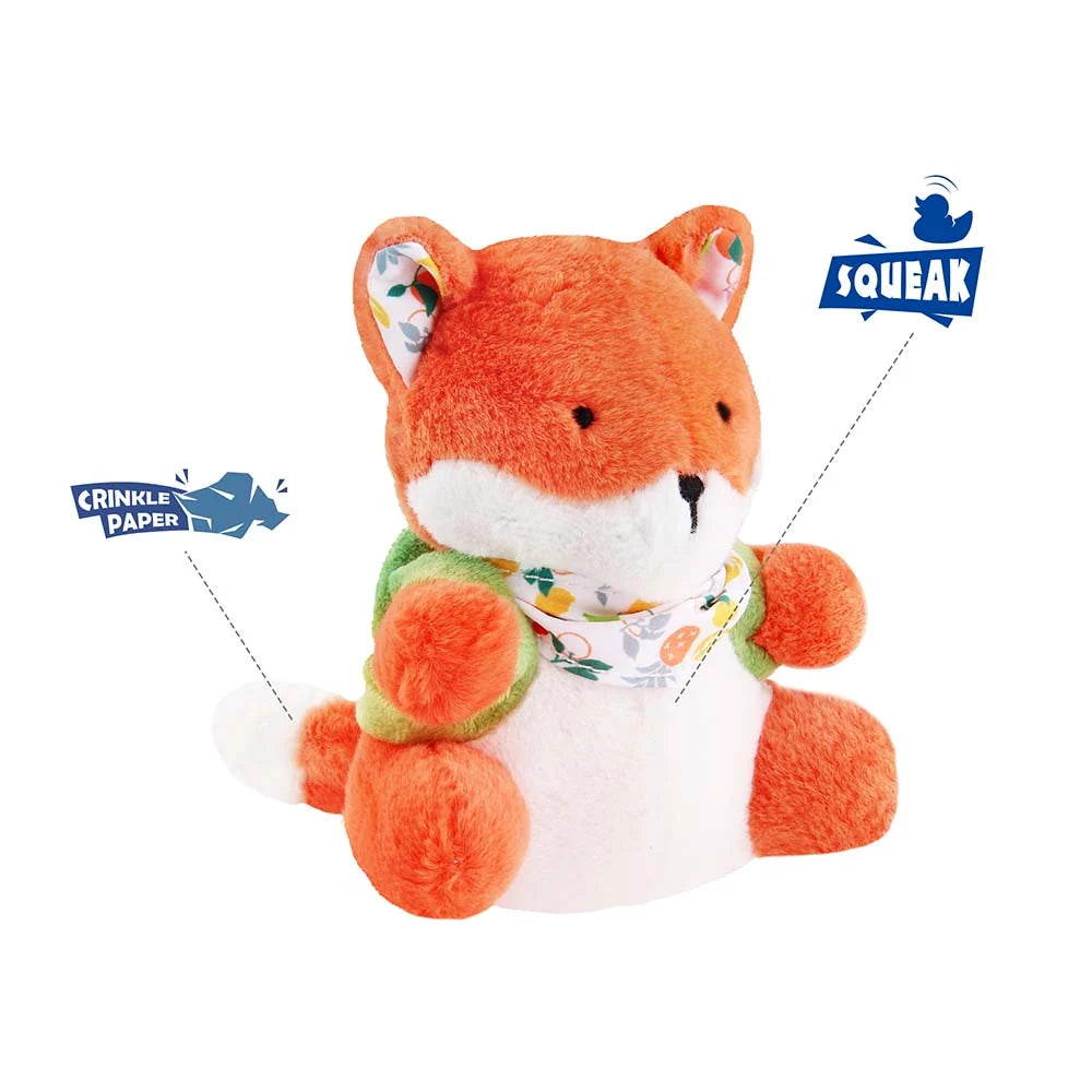 Plush Friendz Dog Toy | Fox with Backpack
