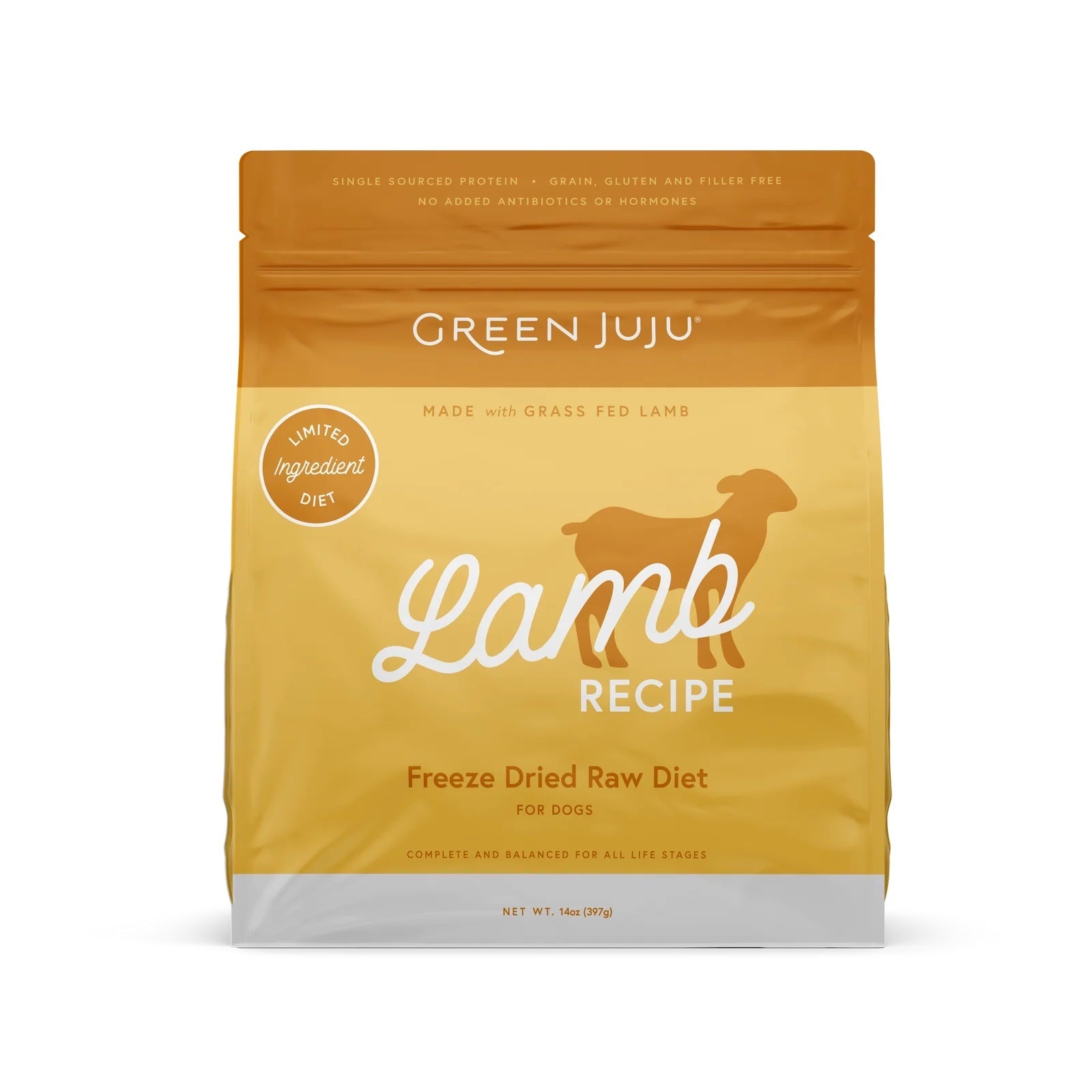 Green Juju Lamb Recipe Freeze Dried Raw Dog Food CreatureLand