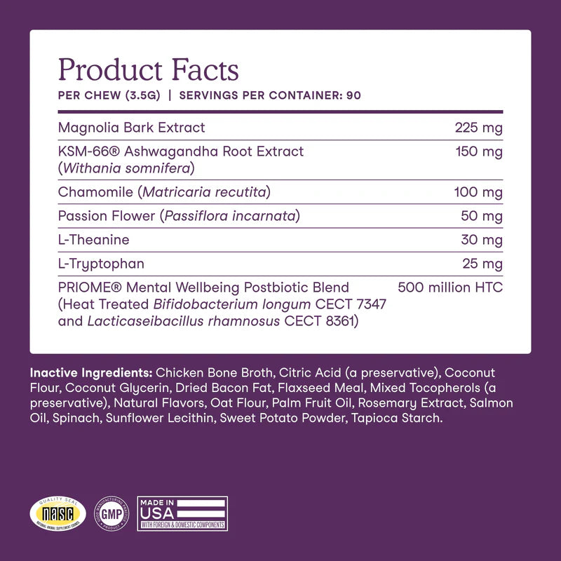 Calming Soft Chews for Dogs (90 Chews)