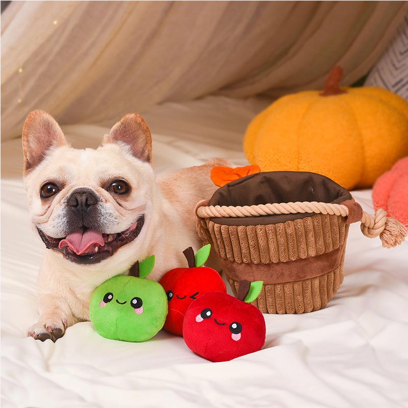 HugSmart Autumn Tailz — Apple Basket Puzzle Hunting Toy - CreatureLand