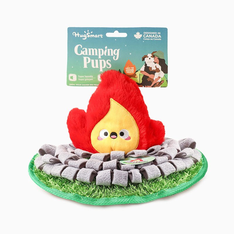 HugSmart Camping Pups - Snuffle Campsite Nosework Toy - CreatureLand
