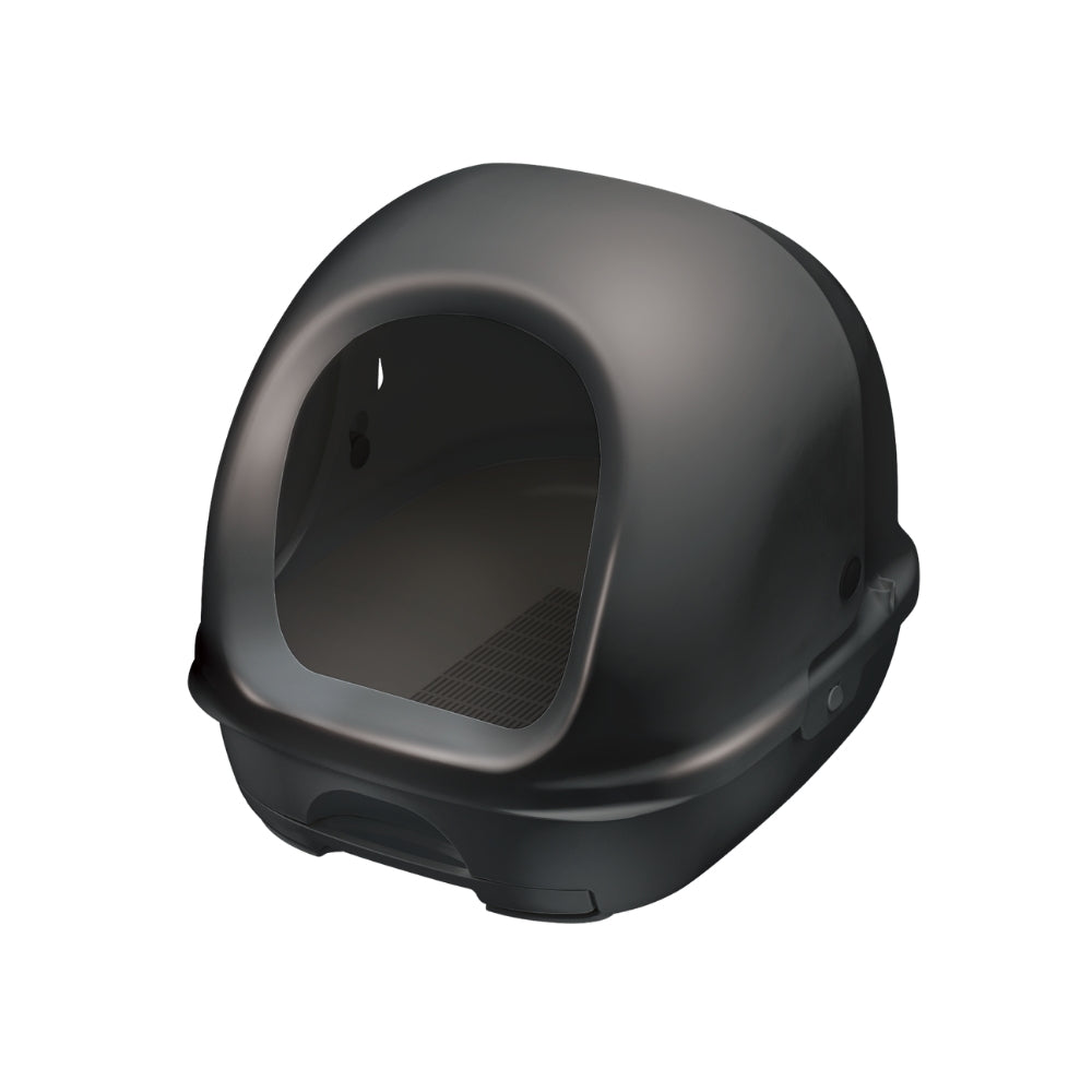 Unicharm Deo Toilet Full Cover Cat Litter Box | Dark Grey