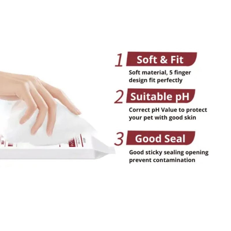 Kojima Pet Cleaning Glove Wipes (6pcs) - CreatureLand