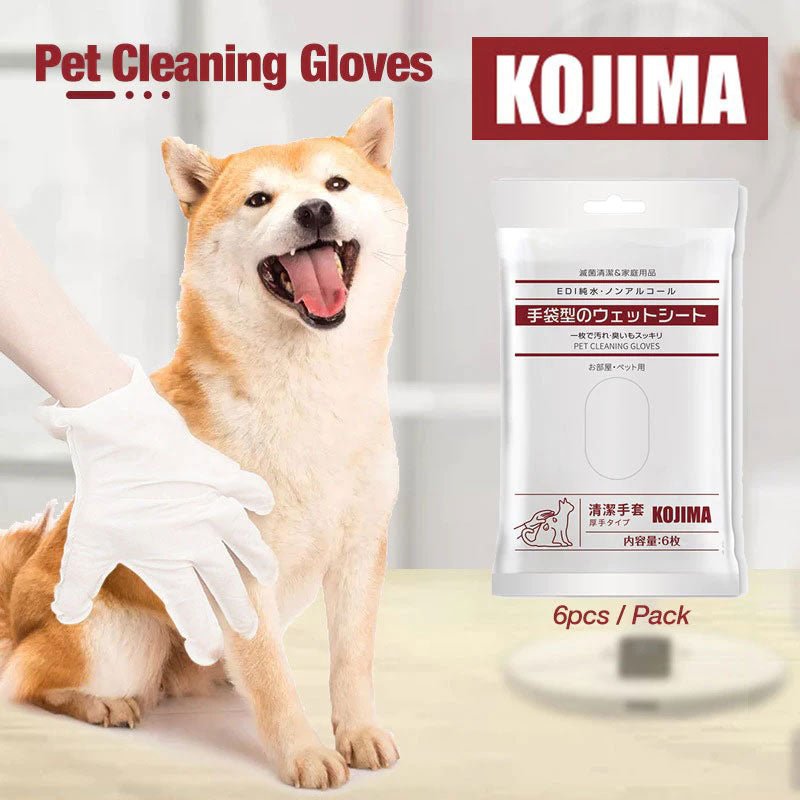 Kojima Pet Cleaning Glove Wipes (6pcs) - CreatureLand