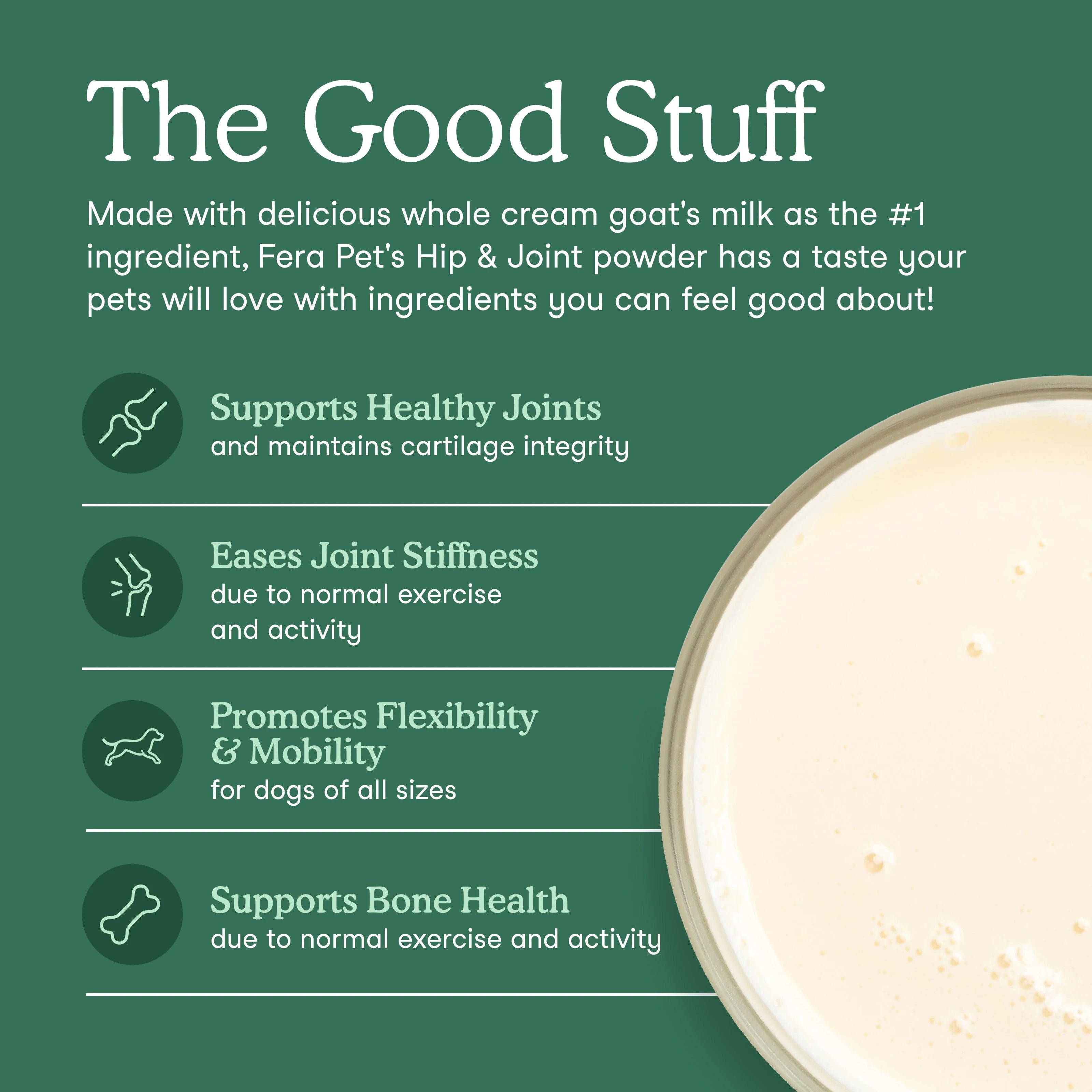 Hip + Joint Milk Topper For Dogs & Cats (180g)