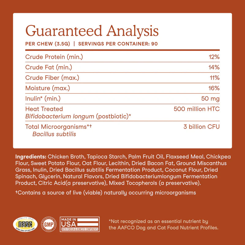 Probiotics Soft Chews For Dogs (90 Chews)