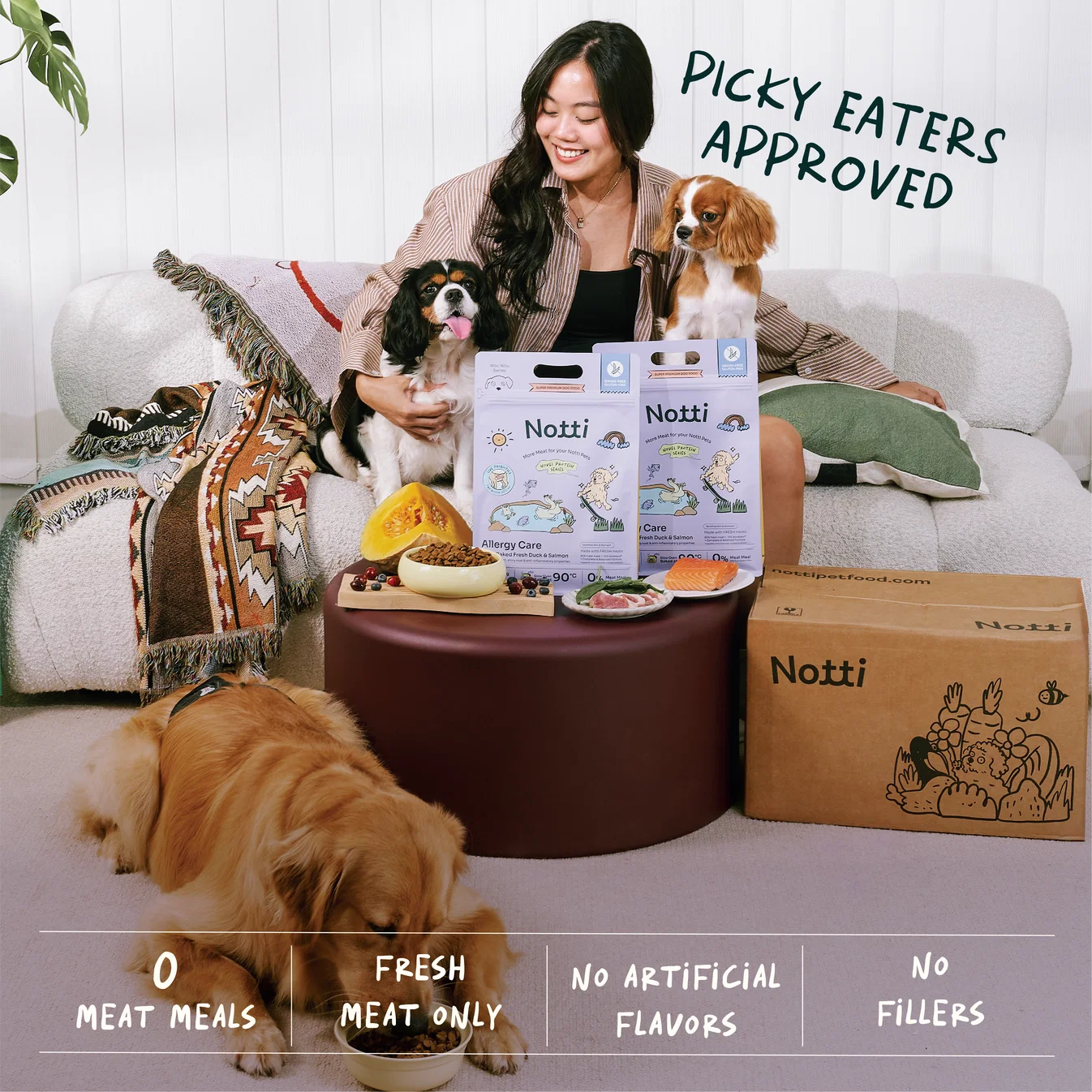 Notti Allergy Care Slow-Baked Fresh Duck & Salmon Dog Dry Food