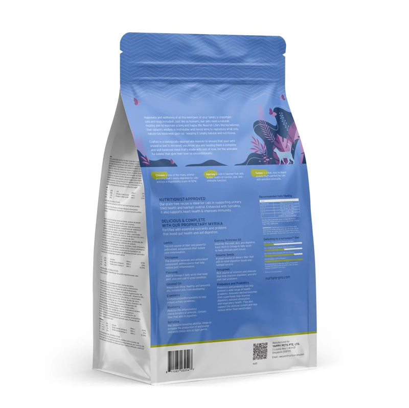 Nourish Life Chicken & Turkey Recipe Grain-Free Kitten Dry Cat Food (3 Sizes)