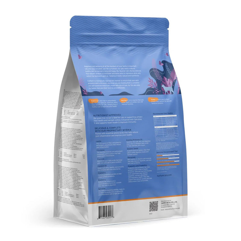 Nourish Life Duck & Turkey Recipe Grain-Free Dry Cat Food