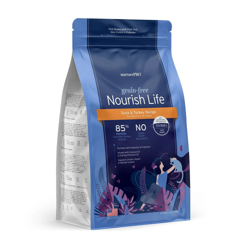 Nourish Life Duck & Turkey Recipe Grain-Free Dry Cat Food