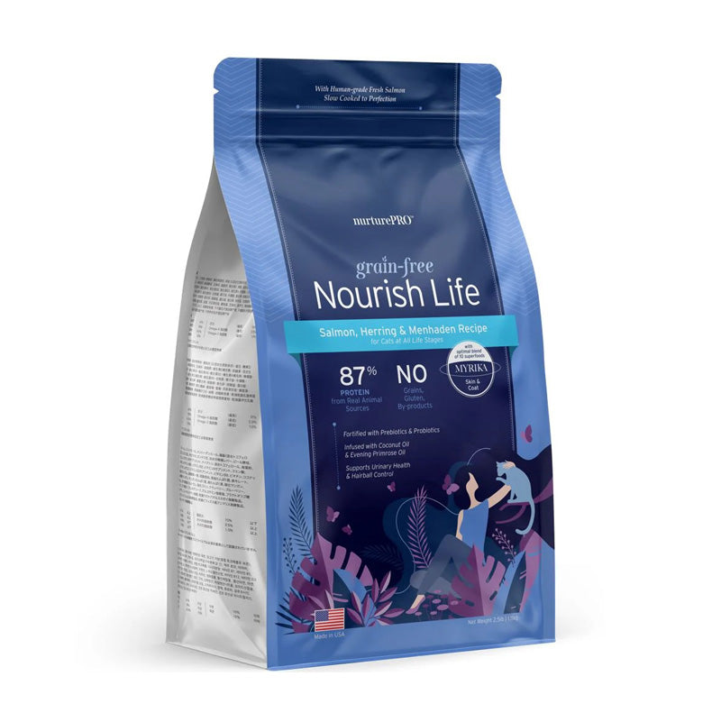 Nourish Life Salmon, Herring & Menhaden Recipe Grain-Free Dry Cat Food