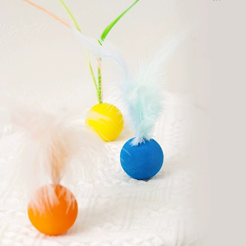 Paws Holic Candy Feather Ball - CreatureLand