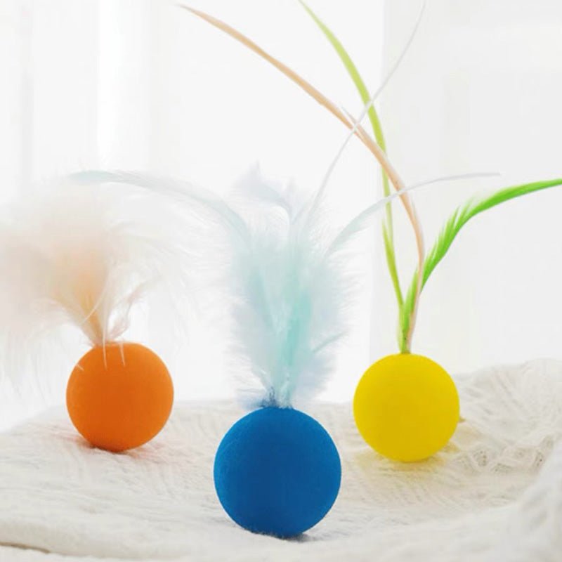 Paws Holic Candy Feather Ball - CreatureLand