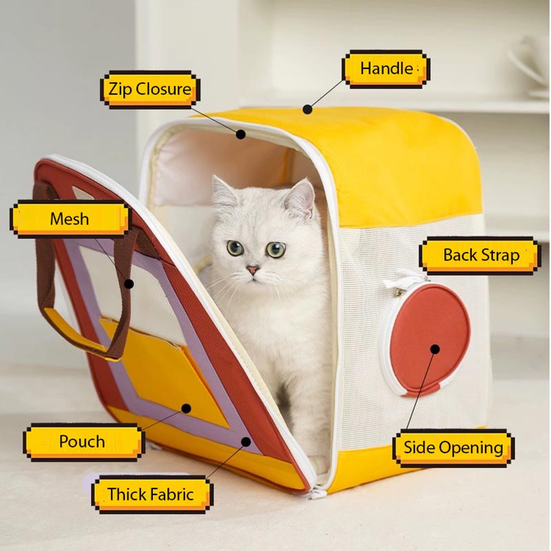 Paws Holic Cream Puff Pet Backpack (3 Colours) - CreatureLand