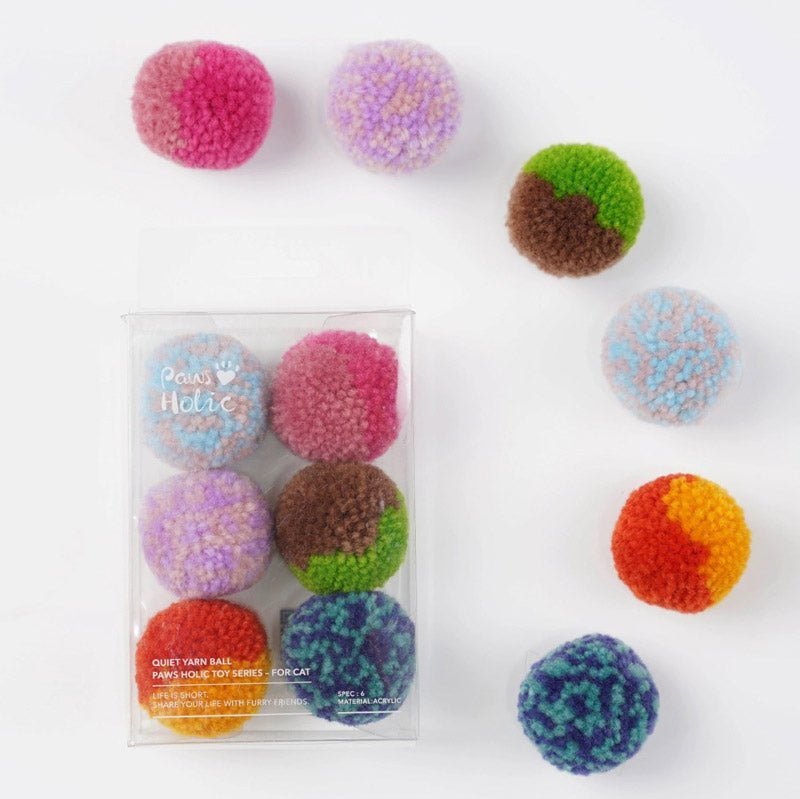 Paws Holic Furry Yarn Ball (Box of 6) - CreatureLand