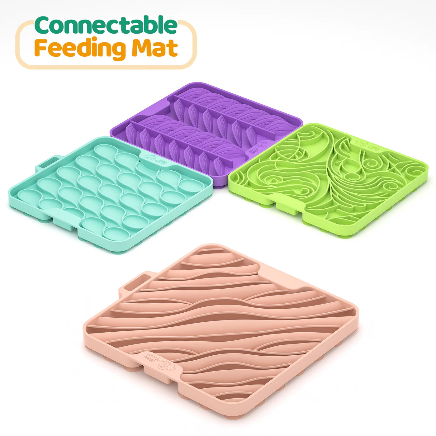 Puzzle Mat Flex Wave Connectable Lick Mat
