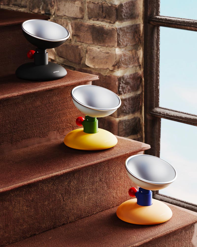 Pokepet Bloom Adjustable Stainless Steel Bowl (3 Colours) - CreatureLand