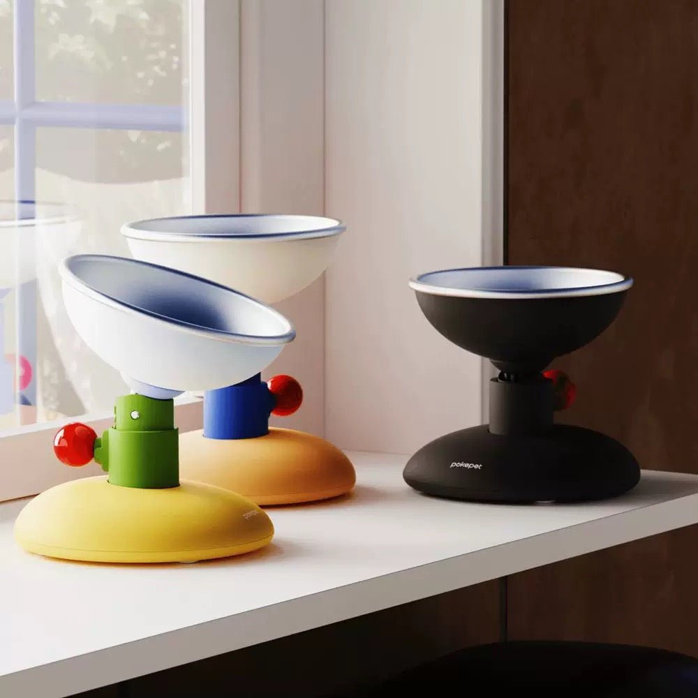 Pokepet Bloom Adjustable Stainless Steel Feeder (3 Colours) - CreatureLand